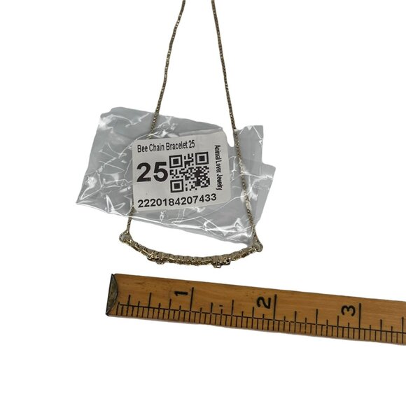 Bee and Honeycomb Hive Adjustable Bracelet Gold Color - Picture 7 of 7